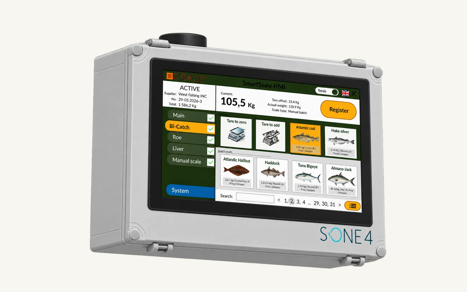Exact Weighing Station with touch panel, Smart Scale and antenna